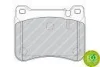 Комплект гальмівних колодок передн, MERCEDES C (CL203), C T-MODEL (S203), C (W203), CLC (CL203), CLK (A209), CLK (C209), SLK (R171) 1.8-3.5 05.00-06.11 FERODO FDB1907 (фото 2)