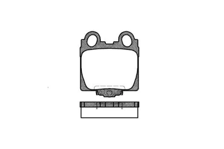 Фото 1 - TOYOTA гальмівні колодки задн.Lexus GS/IS 97- REMSA 0743.04 TOYOTA гальмівні колодки задн.Lexus GS/IS 97- REMSA 0743.04 (фото 1)