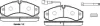 REMSA IVECO колодки гальмівні передн./задн. DAILY 96 0651.32 REMSA 0651.32