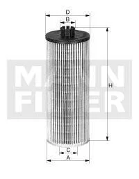 Масляний фільтр (фільтр повітряний) MAN TGA, TGX I D2868LF02-D2868LF07 07.07-06.19 FILTER MANN HU 12 122 X (фото 1)