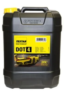 Фото 1 - Рідина гальмівна DOT4 (20L) Class 4 (пластикова каністра) TEXTAR 95002500 Рідина гальмівна DOT4 (20L) Class 4 (пластикова каністра) TEXTAR 95002500 (фото 1)