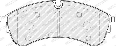 Комплект гальмівних колодок передн, MAN TGE VW CRAFTER, GRAND CALIFORNIA CAMPER 2.0D 09.16- FERODO FVR5105