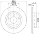 HELLA PRO HIGH CARBON AUDI Гальмівний диск A8 D2 95- 8DD 355 127-431 HELLA PAGID 8DD 355 127-431
