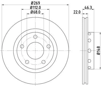 Фото 1 - HELLA PRO HIGH CARBON AUDI Гальмівний диск A8 D2 95- Hella pagid 8DD 355 127-431 HELLA PRO HIGH CARBON AUDI Гальмівний диск A8 D2 95- Hella pagid 8DD 355 127-431 (фото 1)