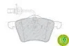 Комплект гальмівних колодок передн (із замком), FORD GALAXY I, GALAXY MK I SEAT ALHAMBRA VW SHARAN 1.9D-2.3 03.95-03.10 FERODO FDB1654 (фото 1)