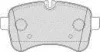 Комплект гальмівних колодок задн BREMBO (з комплектуючими) IVECO DAILY III, DAILY IV, DAILY V, DAILY VI ELETTRICO-F1CGL411C 09.02- FERODO FVR4037 (фото 1)