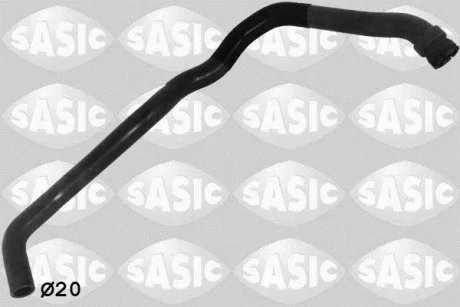 Шланг гумовий системи охолодження Верх CITROEN C3 II, C3 PICASSO, DS3 PEUGEOT 207 1.4/1.6 02.06-09.16 SASIC 3400143