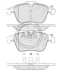Гальмівні колодки пер. Jaguar S-Type/XJ/XK/XF/XE 2.0-4.2 99- (ATE) (156.4x72x19) A.B.S. 37686 37686