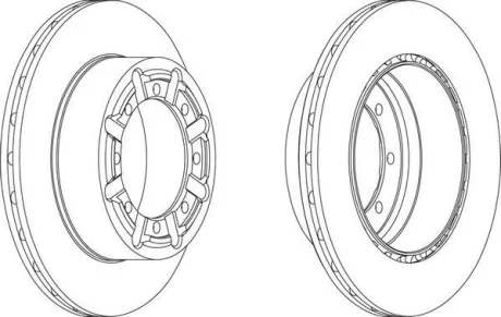 Гальмівний диск задній NISSAN ATLEON, CABSTAR Jurid 569269J