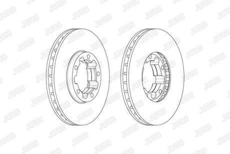 Гальмівний диск передній HONDA CITY IV, NISSAN CABSTAR Jurid 569231J