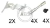 Ремкомплект гальмiвних колодок ABS 1658Q 1658Q