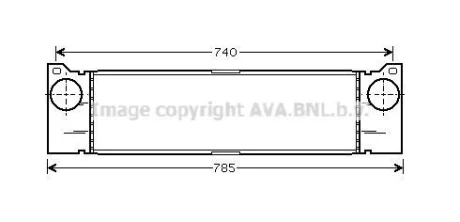AVA DB Інтеркулер Vito, Viano 109/111CDI 03- AVA AVA COOLING MSA4370