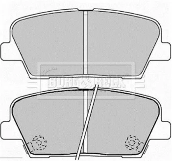 Гальмiвнi колодки дисковi BORG&BECK BORG & BECK BBP2238