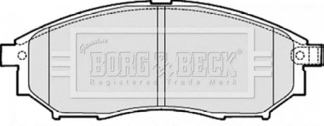 Гальмiвнi колодки дисковi BORG&BECK BORG & BECK BBP2060