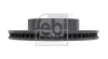 Диск гальмівний передн лів/прав TOYOTA 4 RUNNER IV, FJ CRUISER, FORTUNER, HILUX VII, HILUX VIII, TACOMA 2.4D-4.7 08.02- FEBI FEBI BILSTEIN 108411 (фото 2)