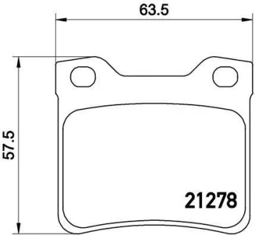 Гальмівні колодки дискові BREMBO P61058