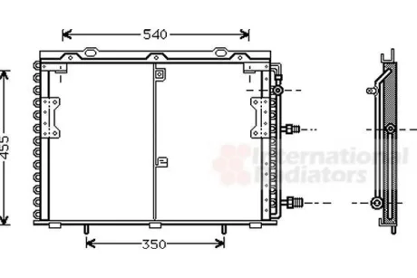 Радіатор кондиціонера MERCEDES S-CLASS W 140 (91-) Van Wezel 30005221 (фото 1)