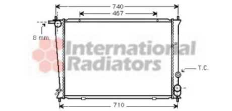 Радіатор охолодження H200/SATELLITE 25D 98-02 Van Wezel 82002049