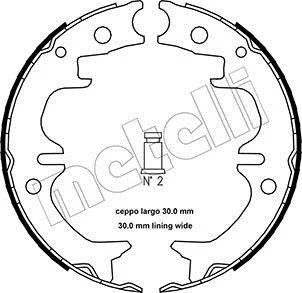 Колодки гальмівні (задні) Lexus ES/RX 91-12/Toyota Avensis/Camry/Highlander 86-18 (170x40) (барабанні) Metelli 53-0442 (фото 1)