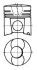 Поршень (діаметр 125мм, STD) CASE IH 170CK, 220B DEUTZ FAHR M 1620 H, SFH 3008, SFH 3008 A, SFH 4010, SFH 4010 A O &amp; K RH30, RH30C, RH35, RH40 IVECO 190-25 AH, 190-32 AHW, 260-25 AH KS KOLBENSCHMIDT 93224600 (фото 1)