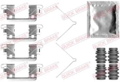 Монтажний набір гальмівних колодок передн HONDA JAZZ IV 1.3/1.5 09.15- QUICK BRAKE 109-0113