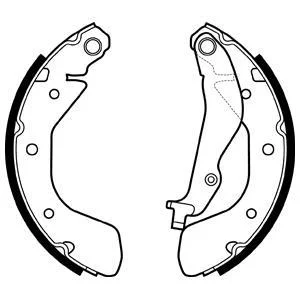 Гальмівна колодка HONDA INSIGHT OPEL KARL 1.0/1.0H/1.0LPG 04.00-03.19 Delphi LS2134