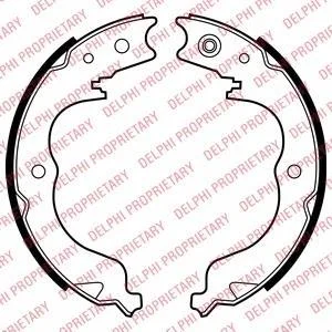 Гальмівна колодка CITROEN C-CROSSER, C-CROSSER ENTERPRISE MITSUBISHI ENDEAVOR, GRANDIS, LANCER VIII, OUTLANDER II, OUTLANDER III PEUGEOT 4007 SUBARU FORESTER, IMPREZA, LEGACY V 1.5-3.8 01.03- Delphi LS2008