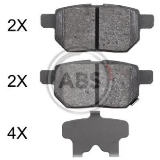 Гальмівні колодки зад. Toyota Corolla/Yaris 05- (Akebono) A.B.S. A.B.S. 37926