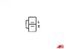 Генератор Nissan Pick Up (D21/D22) 2.5-3.2D 87-05 (60A/12V) AS-PL A2035 (фото 5)