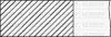 YENMAK Комплект поршневих кілець на 1 поршень (розмір отв. 81.01/STD) VW, SKODA, AUDI 1.6 94- (ADP/ AEH / AEK /AKL /AHL) бензин 91-09107-000 YENMAK 91-09107-000