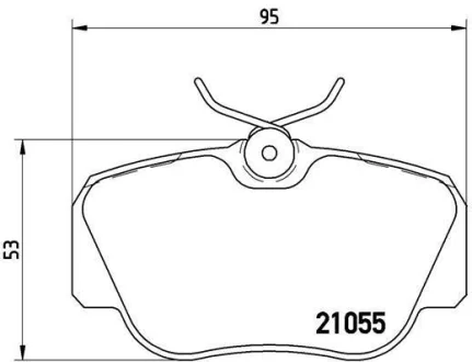 Гальмівні колодки дискові BREMBO P50011