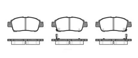 TOYOTA гальмівні колодки передні YARIS 1.0-1.4 99- REMSA 0712.02