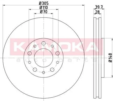 Гальмiвнi диски KAMOKA 103284