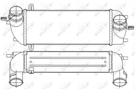 Радіатор інтеркулера Hyundai Santa Fe 2.0/2.2 CRDi 06-12 NRF 30338