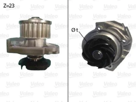 FIAT помпа води Doblo,Punto,Bravo,Brava 1.2 16V 98- Valeo 506686