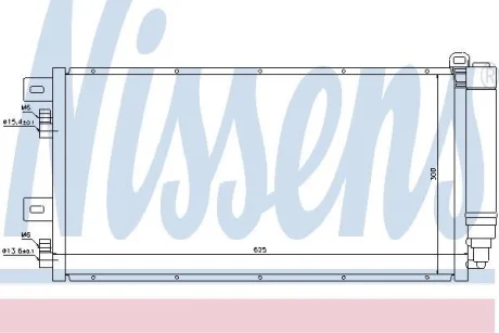 Радіатор кондиціонера First Fit NISSENS 94591