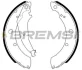 Гальмівні колодки зад. Fabia/Polo 06-21 (LUCAS/TRW) Bremsi GF4810 (фото 1)