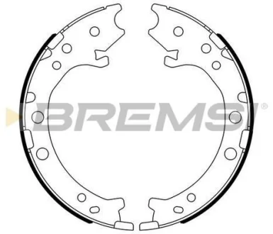 Колодки ручного гальма Honda CR-V 06-18 (200x35) (BOSCH) Bremsi GF0715 (фото 1)