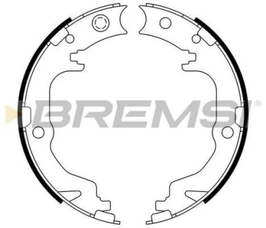Колодки ручного гальма (170x32) Mitsubishi ASX/Lancer 08-/Outlander 06- Bremsi GF4886