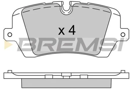 Гальмівні колодки зад. Range Rover IV 12- /Range Rover Sport 13- (TRW) Bremsi BP3533 (фото 1)