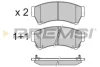 Гальмівні колодки пер. Mazda 6 02-13 (akebono) BREMSI BP3343 BP3343