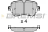 Гальмівні колодки зад. Audi A6/A7/A8/Q7/Q8/VW Touareg 18- BREMSI BP3686 BP3686