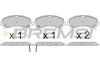 Гальмівні колодки пер. QX50/Q70/Q60/Navara/Qashqai/Murano/Pathfinder BREMSI BP3638 BP3638