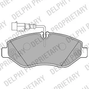 RENAULT Гальмівні колодки Maxity, NISSAN NT400 Delphi LP2043