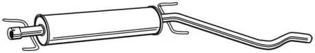 OPEL Проміжний глушник ASTRA H 05- WALKER 23144