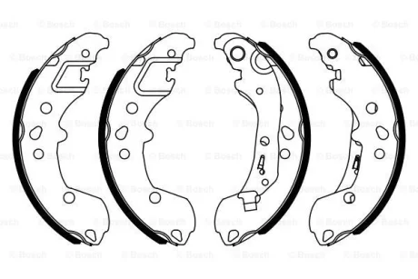 Гальмівна колодка SEAT ARONA, IBIZA V SKODA FABIA IV VW POLO VI 1.0-2.0 01.17- 0 986 487 958 BOSCH 0986487958